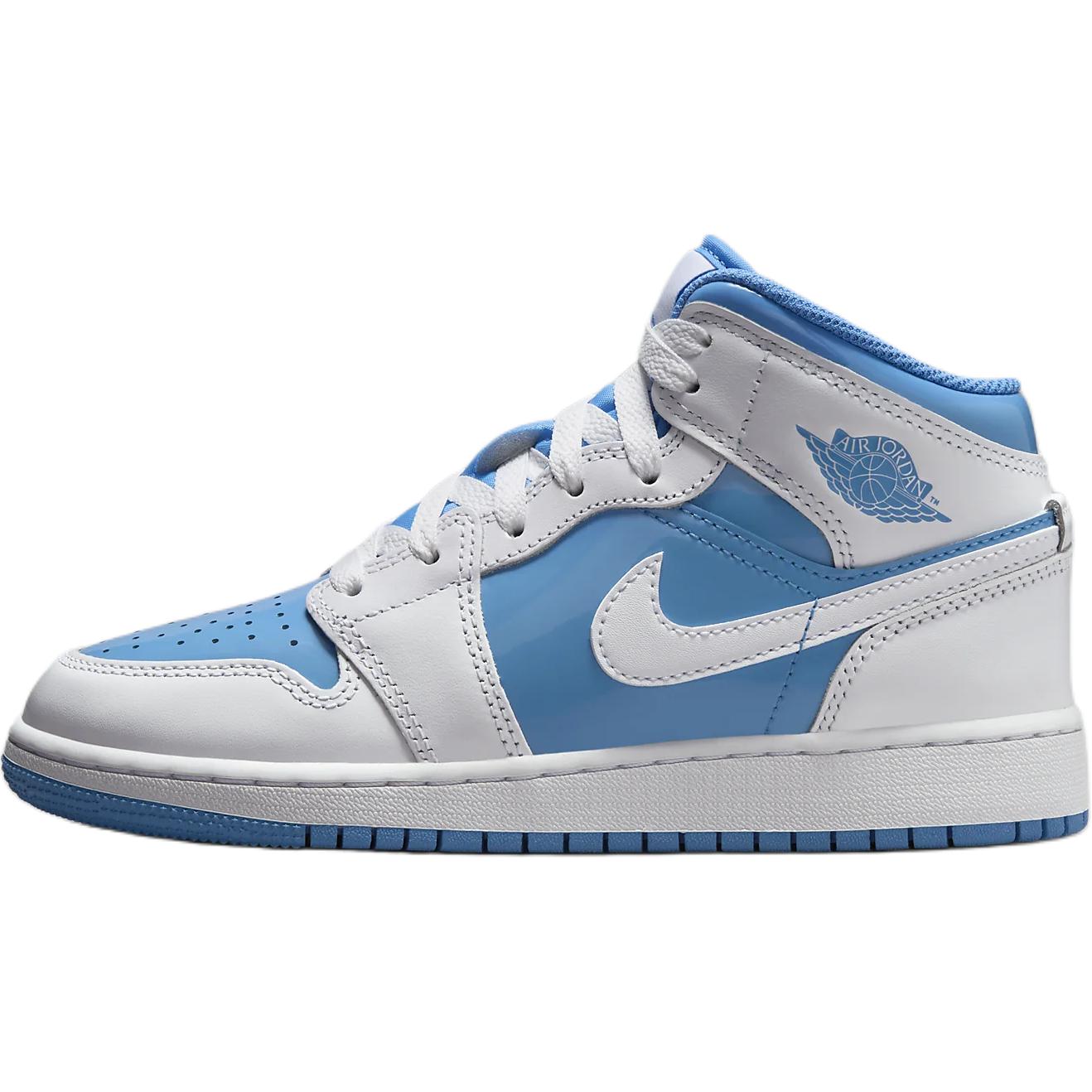Air Jordan 1 Mid GS Legend Blue Kinder-Sneaker Weiß FZ3933-114 38.5 von Joom DACH