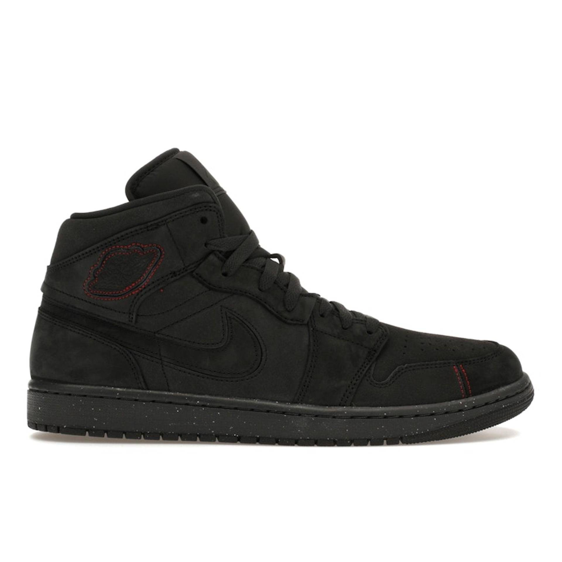 Air Jordan 1 Mid SE Craft Dark Smoke Red Herren Sneaker Schwarz Dunkelrauchgrau Varsity-Rot FD8634-001 44 von Joom DACH