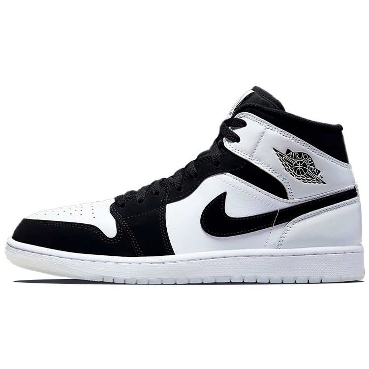 Air Jordan 1 Mid SE Diamond Herren Sneaker Weiß Schwarz Mehrfarbig DH6933-100 44 von Joom DACH