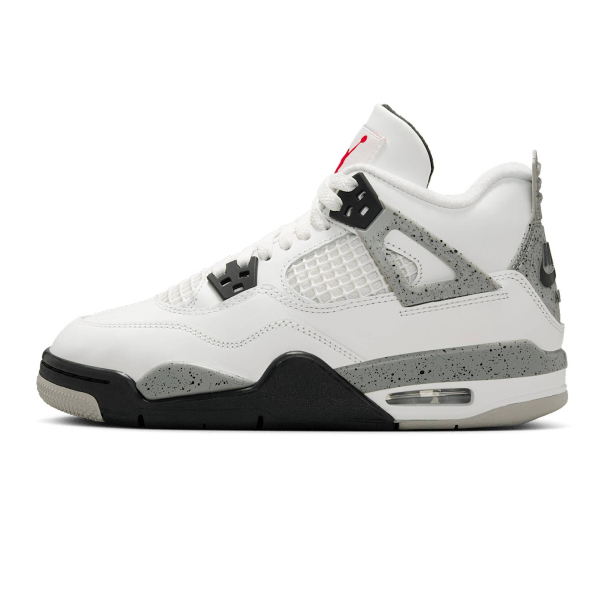 Air Jordan 4 Retro OG GS White Cement 2025 Kinder-Sneaker Tech-Grey Black Fire-Red IB4171-100 35.5 von Joom DACH