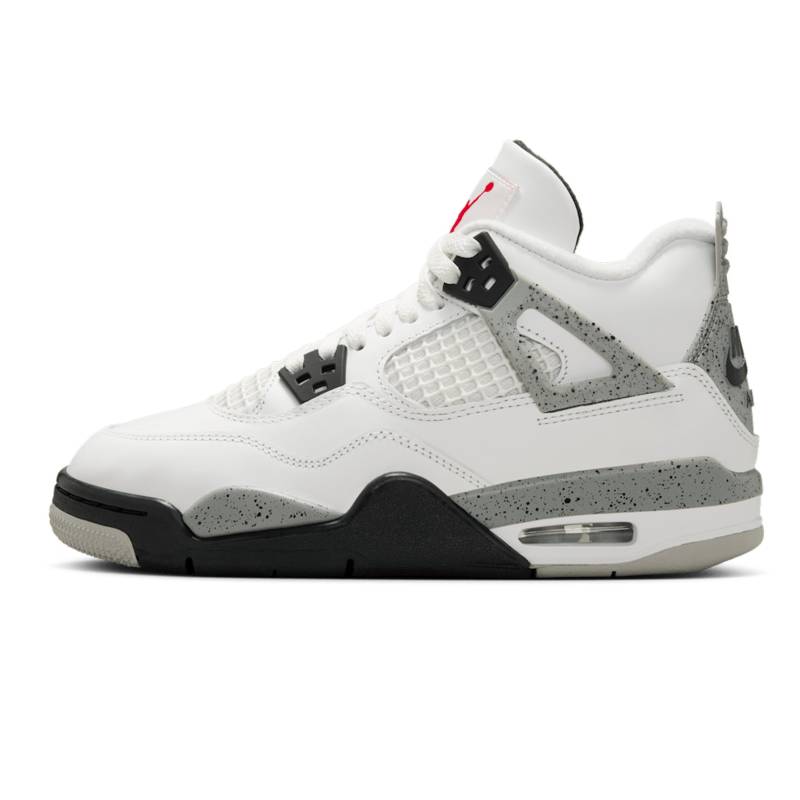 Air Jordan 4 Retro OG GS White Cement 2025 Kinder-Sneaker Tech-Grey Black Fire-Red IB4171-100 35.5 von Joom DACH