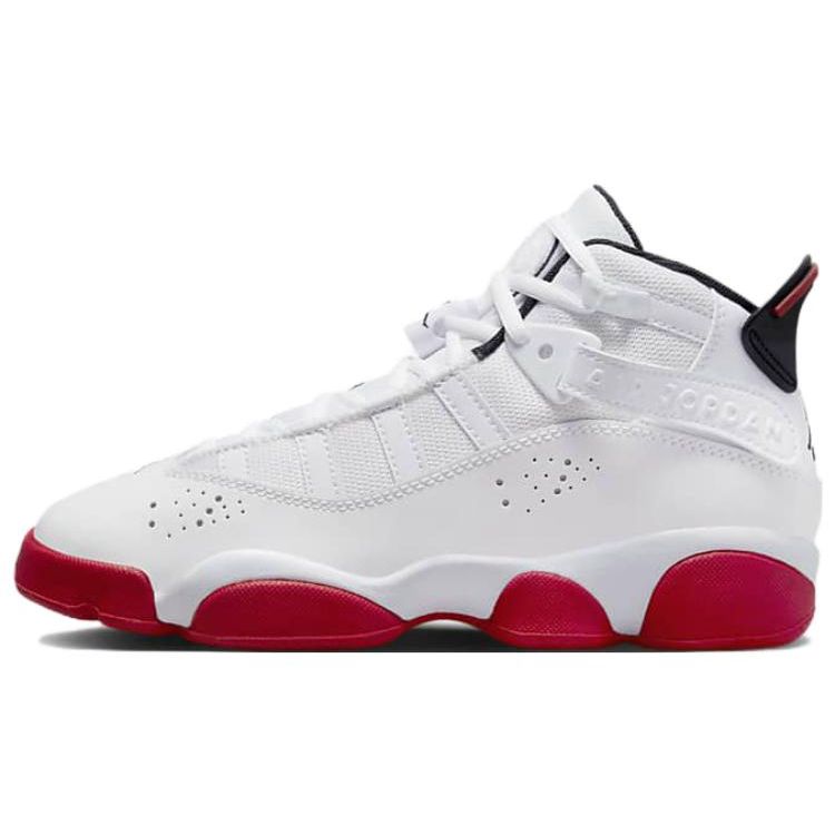 Air Jordan 6 Rings GS Weiß University Rot Kinder Sneaker Schwarz 323419-160 37.5 von Joom DACH