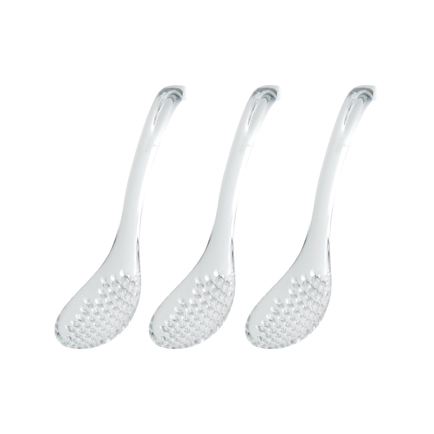 Akebono Sangyo Perforierter Löffel Set aus Hergestellt aus langlebigem Transparent und Leicht abzulassende Flüssigkeit und schöpfen Tropfenkörper x x cm 3, Klar, Japan, von Joom DACH