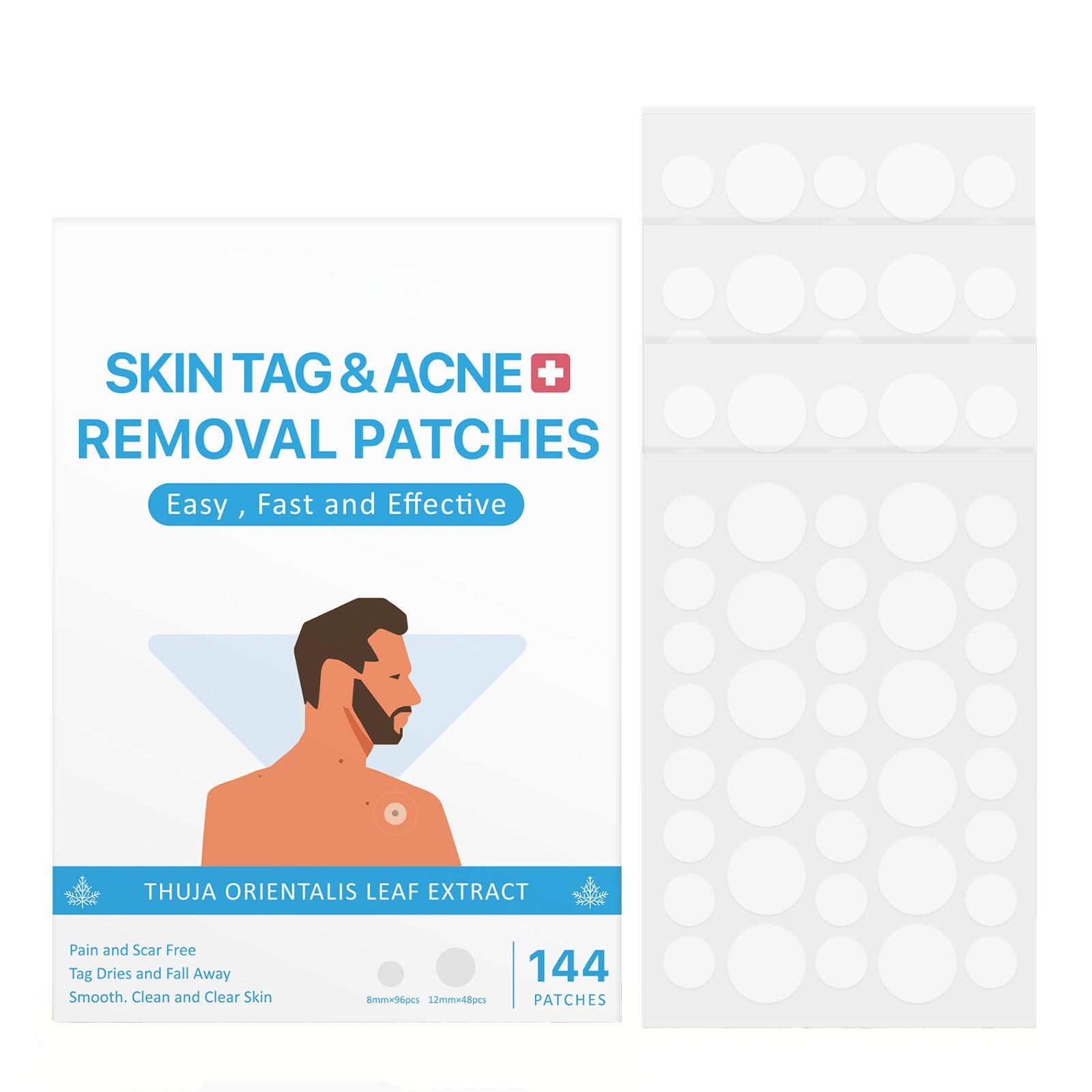 Akne-Pflaster (144 Stück) Hydrokolloid-Akne-Pflaster mit Salicylsäure-Akne-Pflaster Pickel-Pflaster Pflaster Gesicht und Haut Aufkleber weiß von Joom DACH