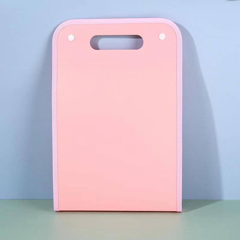Aktentasche, tragbare Aktenordner-Dokumententasche, große Kapazität, transparente vertikale Orgelbox, Büropapier-Aufbewahrungs-Organizer-Tasche rosa von Joom DACH