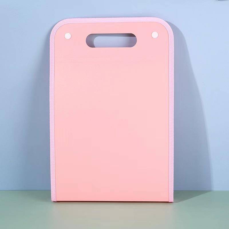 Aktentasche, tragbare Aktenordner-Dokumententasche, große Kapazität, transparente vertikale Orgelbox, Büropapier-Aufbewahrungs-Organizer-Tasche rosa von Joom DACH