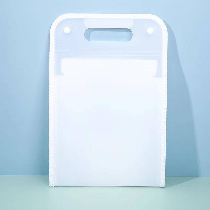 Aktentasche, tragbare Aktenordner-Dokumententasche, große Kapazität, transparente vertikale Orgelbox, Büropapier-Aufbewahrungs-Organizer-Tasche weiß/transparent von Joom DACH