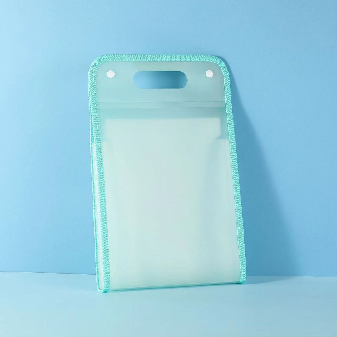 Aktentasche, tragbare Aktenordner-Dokumententasche, große Kapazität, transparente vertikale Orgelbox, Büropapier-Aufbewahrungs-Organizer-Tasche transparent/grün von Joom DACH