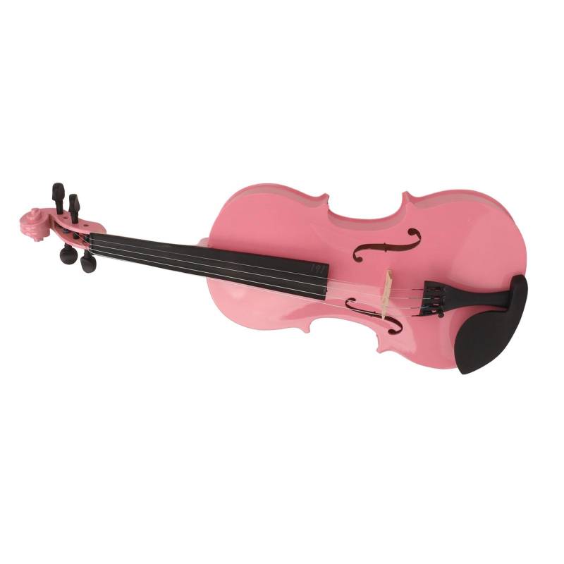 Akustische Geige 44 Kinder Erwachsene Anfänger Starterset mit Kasten Kolophonium Schulterstütze Mischer Saite Bogen rosa von Joom DACH