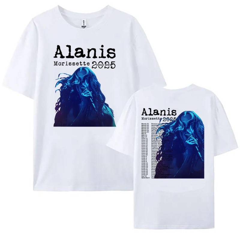 Alanis Morissette 2025 Welttournee T-Shirt Kurzarm O-Ausschnitt Damen/Herren T-Shirts Streetwear Hip Hop Unisex T-Shirts Baumwoll-Tops M Alanis Morissette 2025 Welttournee T-Shirt Kurzarm O-Ausschnitt Damen/Herren T-Shirts Streetwear Hip Hop Unisex T-Shirts Baumwoll-Tops M von Joom DACH