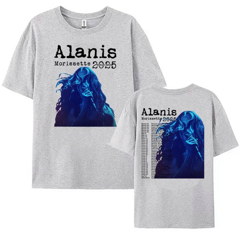 Alanis Morissette 2025 Welttournee T-Shirt Kurzarm O-Ausschnitt Damen/Herren T-Shirts Streetwear Hip Hop Unisex T-Shirts Baumwoll-Tops XL Alanis Morissette 2025 Welttournee T-Shirt Kurzarm O-Ausschnitt Damen/Herren T-Shirts Streetwear Hip Hop Unisex T-Shirts Baumwoll-Tops XL von Joom DACH
