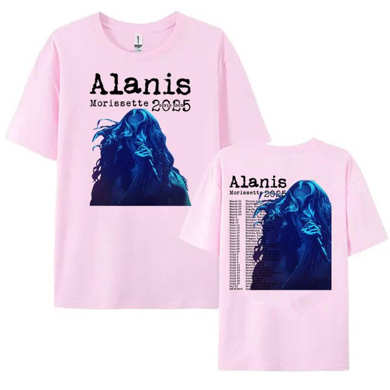 Alanis Morissette 2025 Welttournee T-Shirt Kurzarm O-Ausschnitt Damen/Herren T-Shirts Streetwear Hip Hop Unisex T-Shirts Baumwoll-Tops XS Alanis Morissette 2025 Welttournee T-Shirt Kurzarm O-Ausschnitt Damen/Herren T-Shirts Streetwear Hip Hop Unisex T-Shirts Baumwoll-Tops XS von Joom DACH