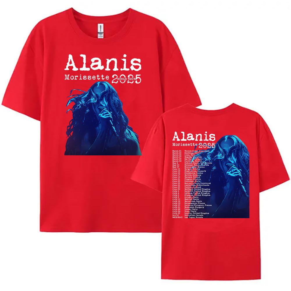 Alanis Morissette 2025 Welttournee T-Shirt Kurzarm O-Ausschnitt Damen/Herren T-Shirts Streetwear Hip Hop Unisex T-Shirts Baumwoll-Tops XXL Alanis Morissette 2025 Welttournee T-Shirt Kurzarm O-Ausschnitt Damen/Herren T-Shirts Streetwear Hip Hop Unisex T-Shirts Baumwoll-Tops XXL von Joom DACH