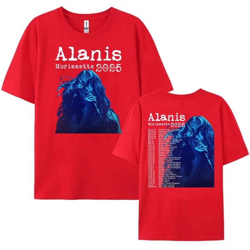 Alanis Morissette 2025 Welttournee T-Shirt Kurzarm O-Ausschnitt Damen/Herren T-Shirts Streetwear Hip Hop Unisex T-Shirts Baumwoll-Tops XXL Alanis Morissette 2025 Welttournee T-Shirt Kurzarm O-Ausschnitt Damen/Herren T-Shirts Streetwear Hip Hop Unisex T-Shirts Baumwoll-Tops XXL von Joom DACH