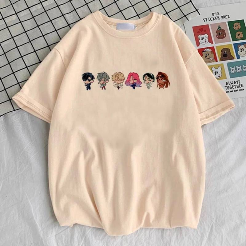 Alien Stage T-Shirt Damen 2000er Digital Psychedelisch Hip Hop Klassisches Shirt Hip Hop Frauen Bequem Harajuku Popkultur Grunge M von Joom DACH