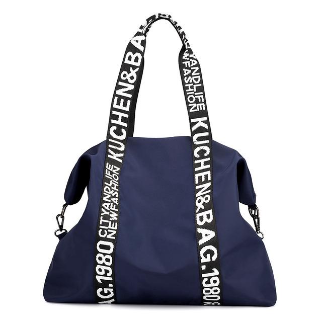 Aliwood Designer Nylon Frauen Taschen Totes Große Kapazität Reisetasche Handtasche Weibliche Schulter Umhängetaschen Hohe Qualität dunkelblaue von Joom DACH