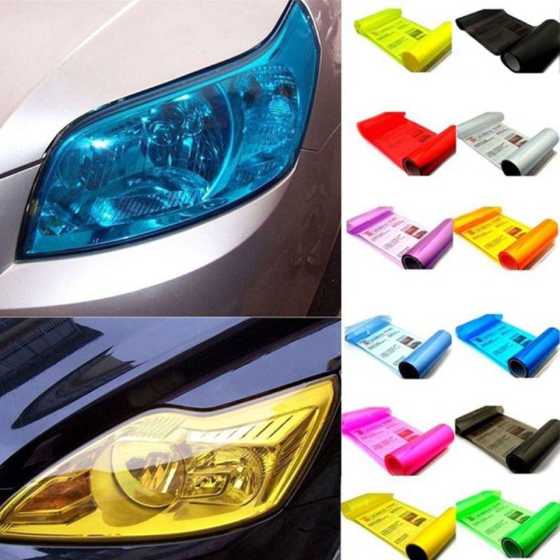 Alle Autos dekorative Auto Styling Auto Scheinwerfer Aufkleber Auto Film Rücklicht Vinyl Aufkleber Autos Aufkleber matte schwarze von Joom DACH
