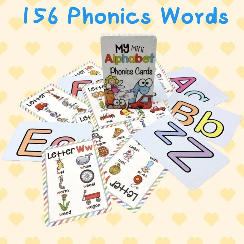 Alphabet 26 Buchstaben Wörter Englisch Karten Frühe Entwicklung Lernspielzeug für die frühkindliche Entwicklung Englische Sprache von Joom DACH