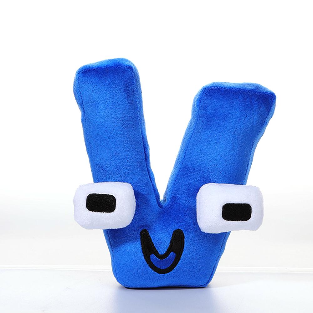 Alphabet Lore Plüschtiere 26 Buchstaben Tier Plüschtier Bildungspuppe für Kinder Erwachsene Halloween Weihnachtsgeschenk V von Joom DACH