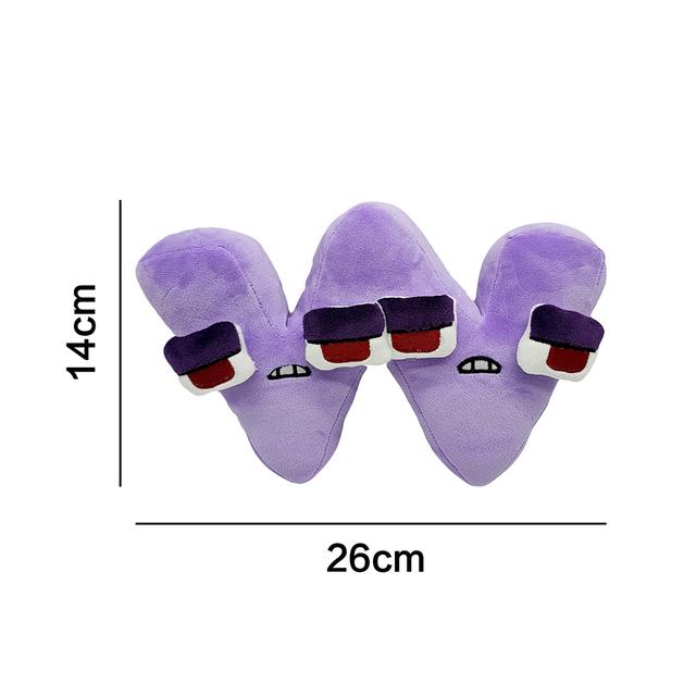 Alphabet Lore Plüschtiere AZ Englischer Buchstabe Stofftier Plüschpuppe Spielzeug Geschenk für Kinder Kinder Pädagogische Weihnachtsgeschenke W von Joom DACH