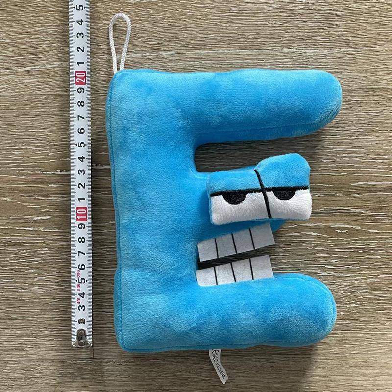 Alphabet-Plüschtier, Alphabet Lore, gefüllte Puppe, Vorschulpädagogik, englisches ABC-Buchstabenspielzeug für Kinder, Geschenk E von Joom DACH