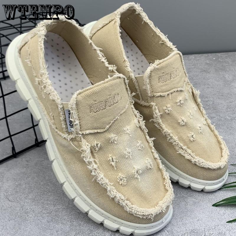 Alte Peking-Stoffschuhe Herren-Segeltuchschuhe Kleine Gänseblümchen Herrenschuhe Slip-on Freizeitschuhe Atmungsaktive Bettlerschuhe 40 khaki von Joom DACH