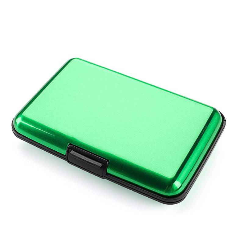 Aluminium RFID Blocking Anti-Diebstahl-Geldbörsen RFID-Geldbörse Münzgeldbörse ID-Kartenetui Kreditkartenhalter grün von Joom DACH