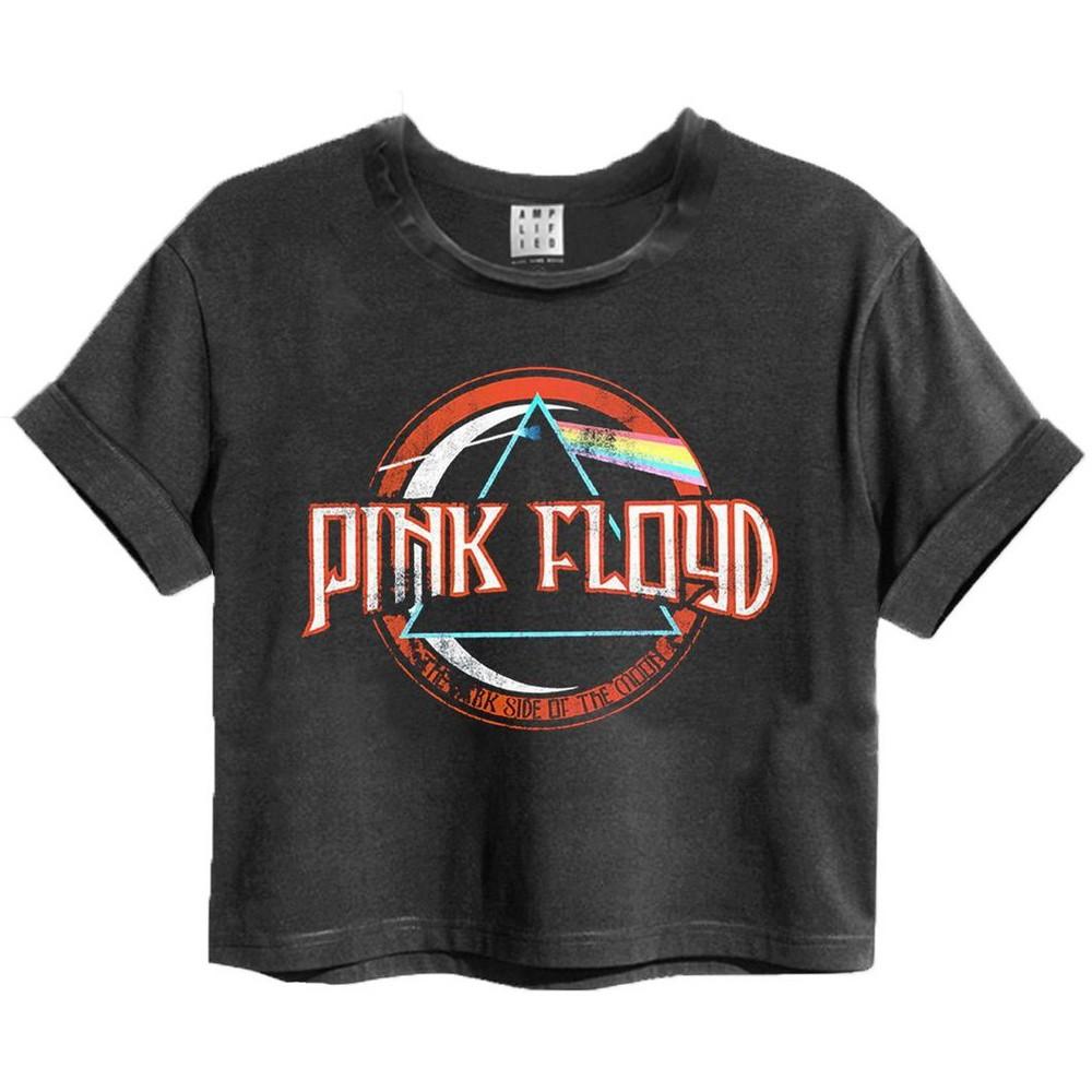 Amplified Damen-/Damen-Pink-Floyd-On-The-Run-Kurz-T-Shirt XL kohle von Joom DACH