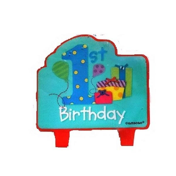 Amscan Kerze zum 1. Geburtstag One Size schwarz von Joom DACH
