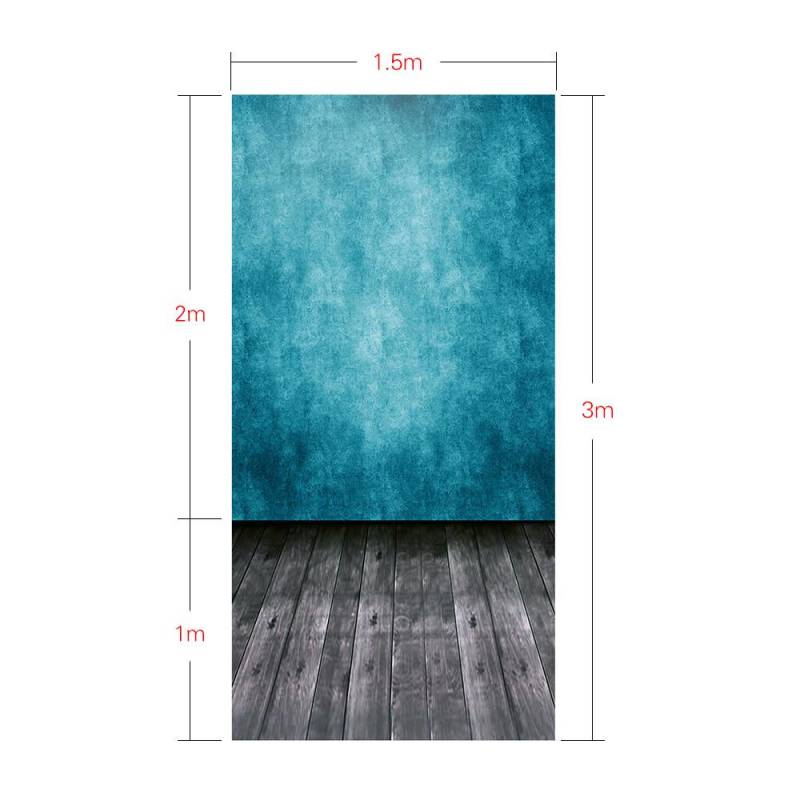 Andoer Video Studio Fotohintergrund Hintergrund Digitaldruck Blau Klassisch 155 1.5 x 2.1m von Joom DACH