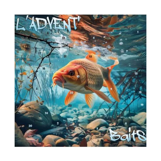 Angel Adventskalender 24 Tage Weihnachts-Countdown-Kalender mit Angelköder-Set für erwachsene Männer, Teenager-Jungen E von Joom DACH