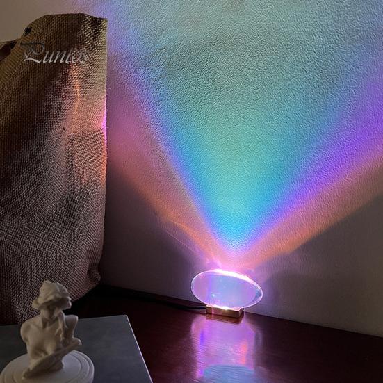 Angel Eyes Projektion Nachtlicht Bunte Tischlampe Energiesparende Mini-Größe Dekoratives Tischlicht Atmosphäre Nachtlicht bunt von Joom DACH