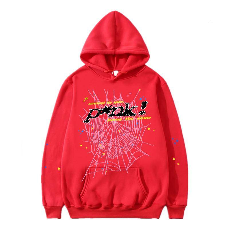 Angel Hoodies Men Women Autumn Winter Hip Hop Best Quality Printing Spider Web Pullover Sweatshirts L rot von Joom DACH