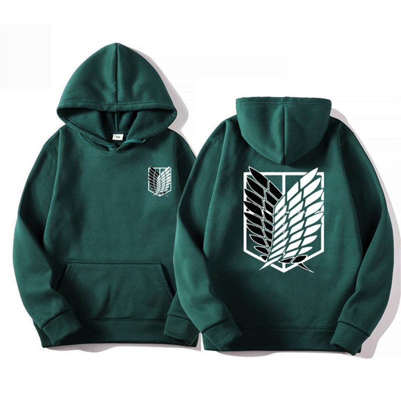 Angriff auf Titan Herren Hoodie Anime Hoodies Männer Frauen Streetwear Pullover Harajuku Shingeki No Kyojin Hoodies Sweatshirt Kleidung XL von Joom DACH