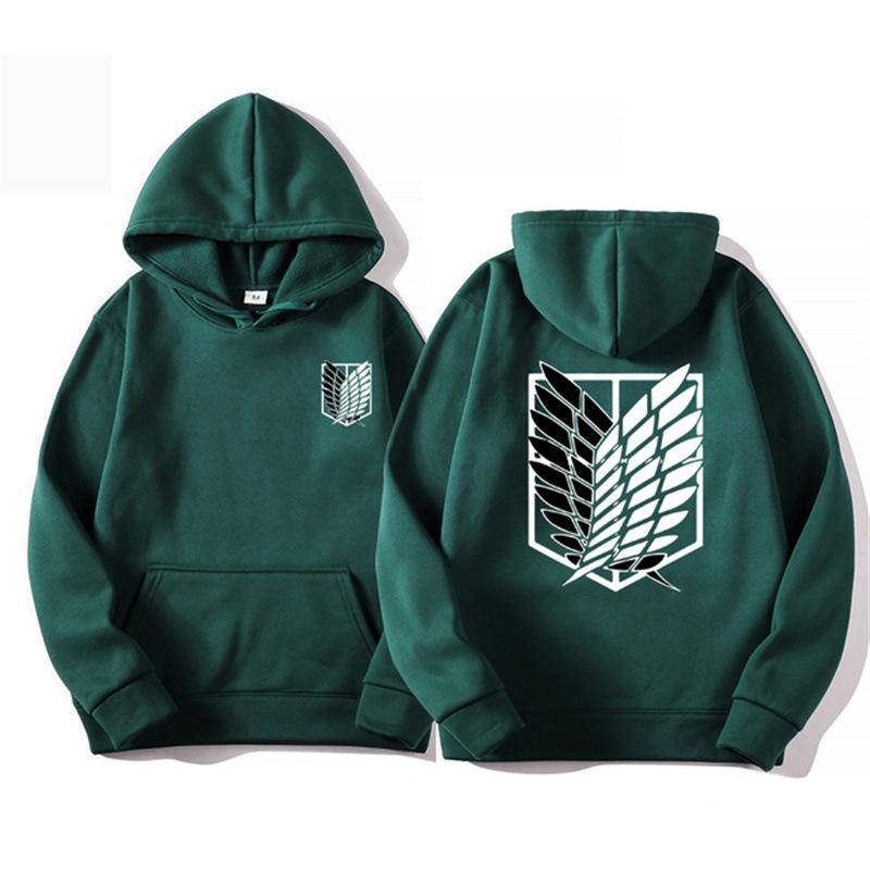 Angriff auf Titan Herren Hoodie Anime Hoodies Männer Frauen Streetwear Pullover Harajuku Shingeki No Kyojin Hoodies Sweatshirt Kleidung XL von Joom DACH
