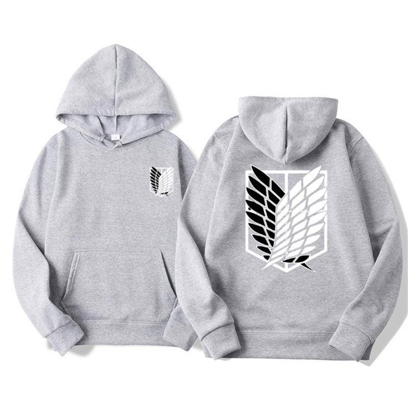 Angriff auf Titan Herren Hoodie Anime Hoodies Männer Frauen Streetwear Pullover Harajuku Shingeki No Kyojin Hoodies Sweatshirt Kleidung XL von Joom DACH