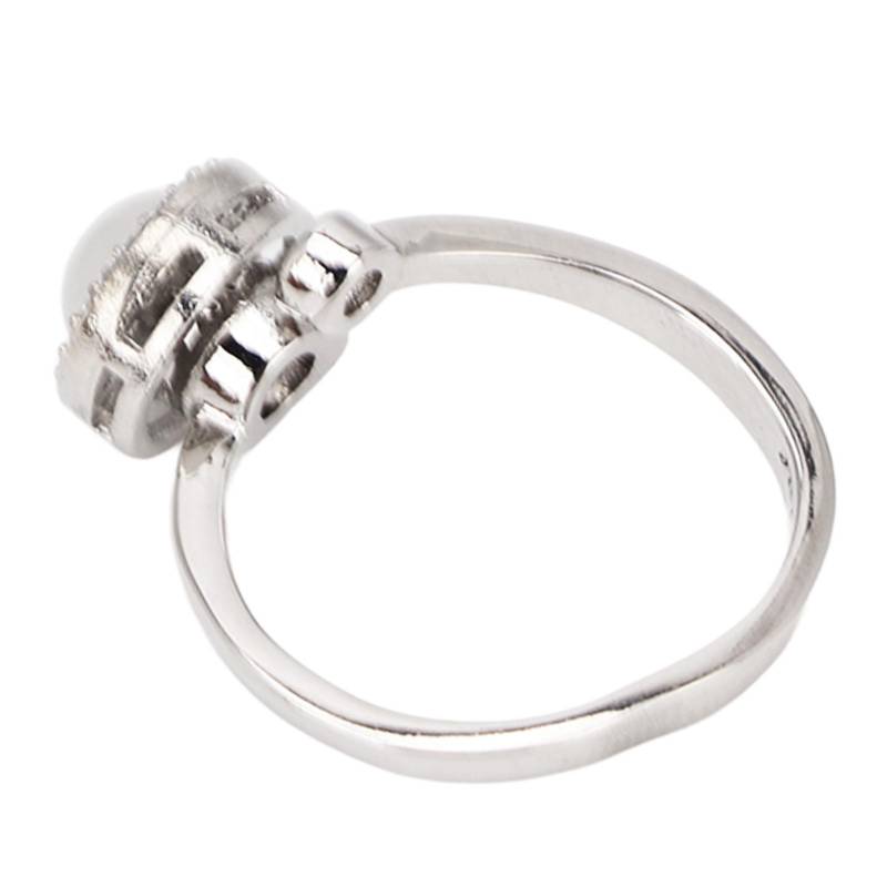 Angstlinderungsring Zirkon Mode Verstellbar Versilbert Offener Spinner Fidget-Ringe für Männer von Joom DACH