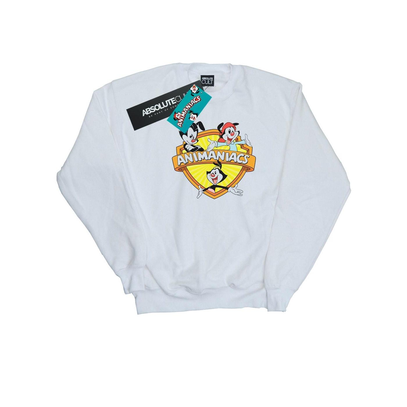 Animaniacs Damen-Sweatshirt mit Logo und Wappen XXL weiß Animaniacs Damen-Sweatshirt mit Logo und Wappen XXL weiß von Joom DACH