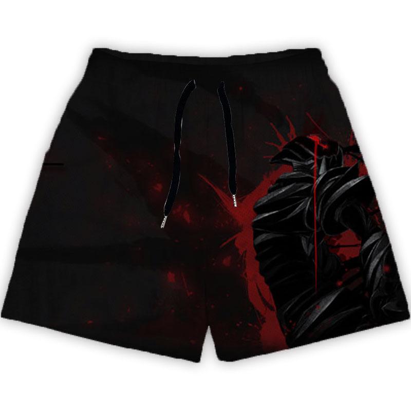 Anime Berserk Shorts Mode Casual GYM Shorts für Sommer Mesh Atmungsaktiv Männer Frauen Basketball Laufen Schnell Trocknend Kurze Hosen L von Joom DACH