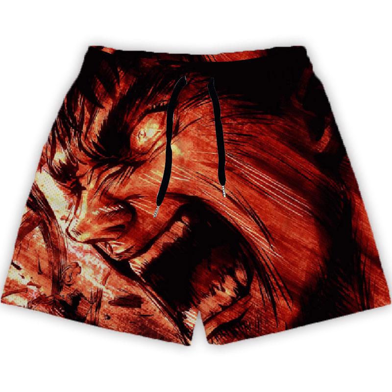 Anime Berserk Shorts Mode Casual GYM Shorts für Sommer Mesh Atmungsaktiv Männer Frauen Basketball Laufen Schnell Trocknend Kurze Hosen L von Joom DACH