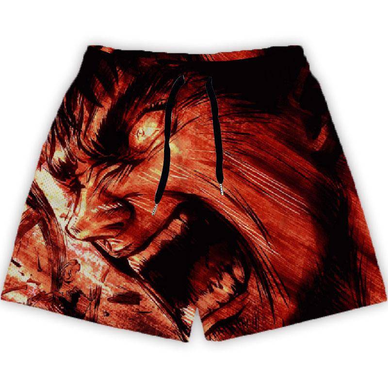 Anime Berserk Shorts Mode Casual GYM Shorts für Sommer Mesh Atmungsaktiv Männer Frauen Basketball Laufen Schnell Trocknend Kurze Hosen L von Joom DACH