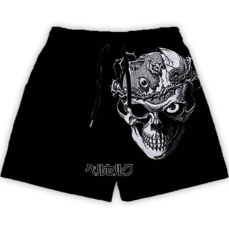 Anime Berserk Shorts Mode Casual GYM Shorts für Sommer Mesh Atmungsaktiv Männer Frauen Basketball Laufen Schnell Trocknend Kurze Hosen M von Joom DACH