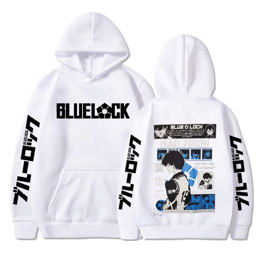 Anime Blue Lock Isagi Yoichi Bedruckte Kapuzenjacke für Männer und Frauen, heißer Manga-Bedruckte Hoodies, übergroße Streetwear, Harajuku-Fleece-Sweatshirts M von Joom DACH