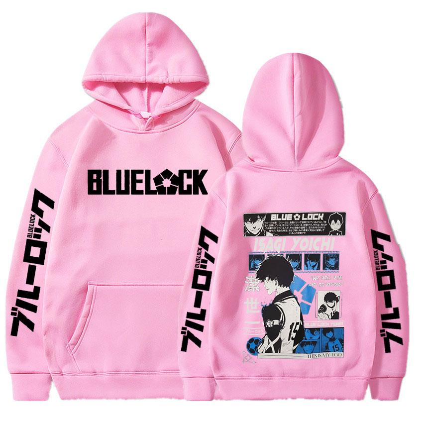 Anime Blue Lock Isagi Yoichi Bedruckte Kapuzenjacke für Männer und Frauen, heißer Manga-Bedruckte Hoodies, übergroße Streetwear, Harajuku-Fleece-Sweatshirts S von Joom DACH