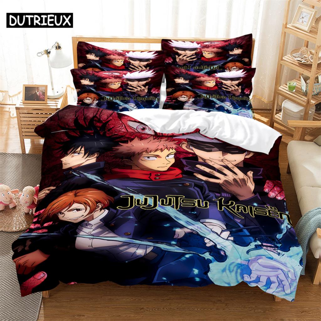 Anime-Charaktere Bettwäsche-Set Bettbezug-Set 3D-Bettwäsche Digitaldruck Bettwäsche Queen-Size-Bettwäsche-Set Modisches Design EU single(135x200cm)&set von Joom DACH