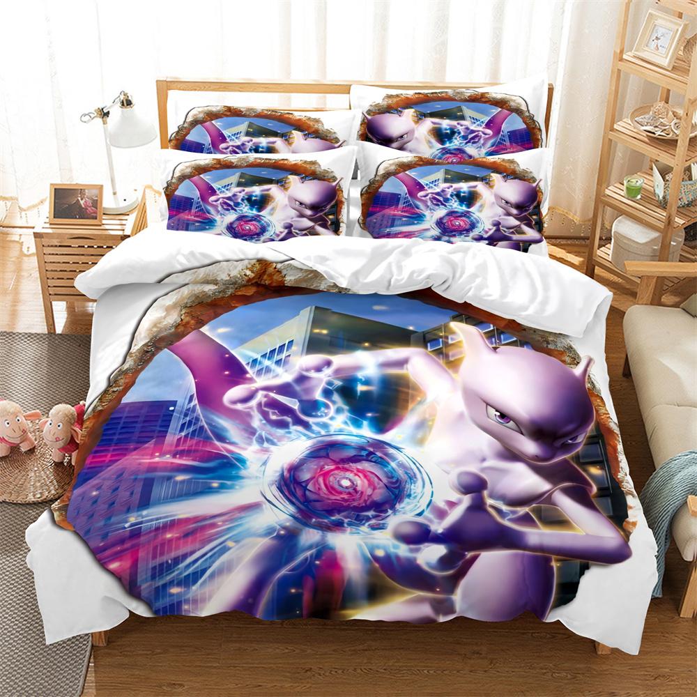 Anime-Charaktere Bettwäsche-Set Bettbezug-Set 3D-Bettwäsche Digitaldruck Bettwäsche Queen-Size-Bettwäsche-Set Modisches Design EU single(135x200cm) von Joom DACH