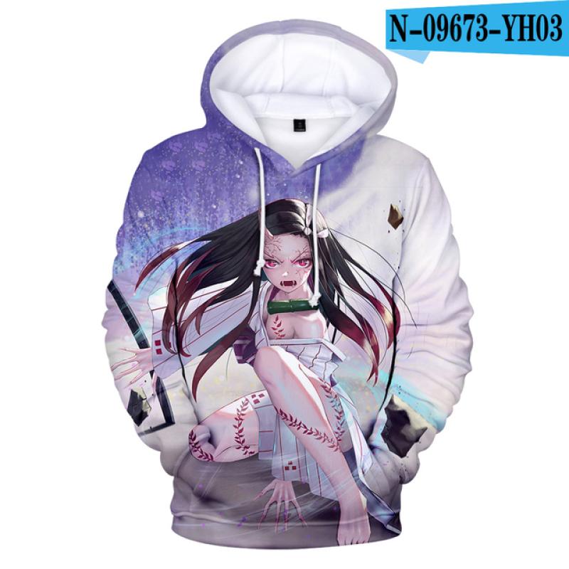 Anime Dämon Slayer Kimetsu keine Yaiba 3D Gedruckt Hoodies Männer Frauen Hoodie Harajuku Sweatshirts Jungen Mädchen Trainingsanzüge Kleidung M von Joom DACH