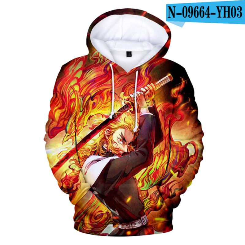 Anime Dämon Slayer Kimetsu keine Yaiba 3D Gedruckt Hoodies Männer Frauen Hoodie Harajuku Sweatshirts Jungen Mädchen Trainingsanzüge Kleidung M von Joom DACH