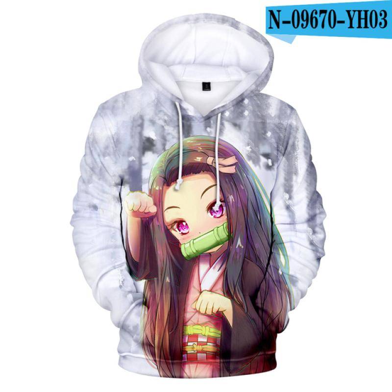 Anime Dämon Slayer Kimetsu keine Yaiba 3D Gedruckt Hoodies Männer Frauen Hoodie Harajuku Sweatshirts Jungen Mädchen Trainingsanzüge Kleidung M von Joom DACH