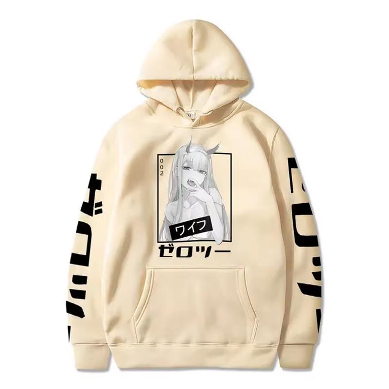 Anime Darling In The Franxx Zero Two Hoodies Herren Casual Harajuku Streetwear Pullover Herbst Y2K Übergroße Kapuzenpullover Tops XL khaki Anime Darling In The Franxx Zero Two Hoodies Herren Casual Harajuku Streetwear Pullover Herbst Y2K Übergroße Kapuzenpullover Tops XL khaki von Joom DACH
